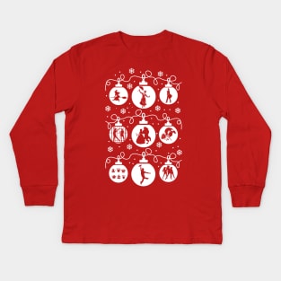 Broadway Christmas Kids Long Sleeve T-Shirt